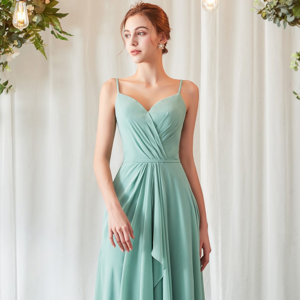 A-line High Low Chiffon Bridesmaid Dress – Adela Designs