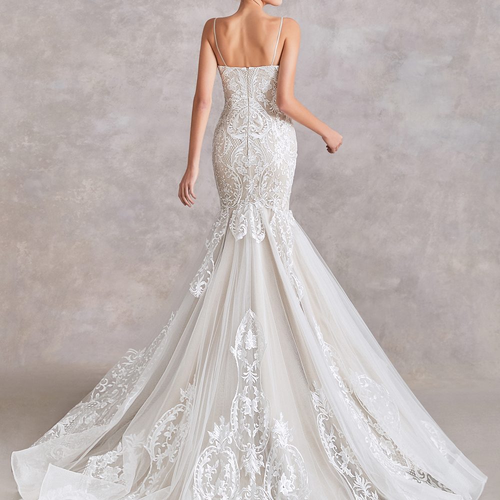 Detachable Train Wedding Dress – Adela Designs