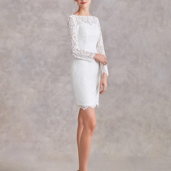 High Low Lace Wedding Dress – Adela Designs