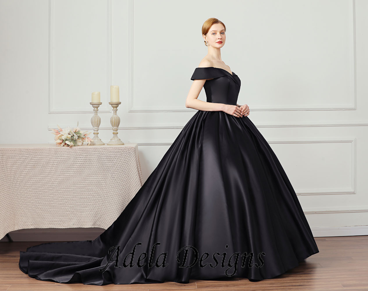 Black Satin Strapless Tulle Gothic Evening Gown With Empire Waist And  Ruched Detail Vintage Style For Womens Dance, Prom, Formal Parties Plus  Size Available CL1641 From Allloves, $102.58 | DHgate.Com